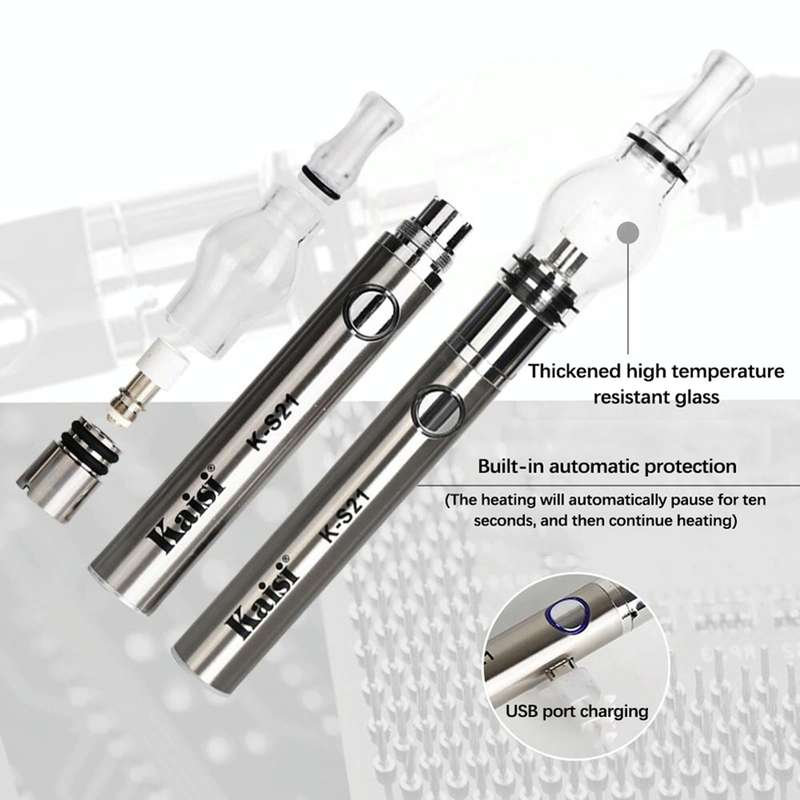 Kaisi K-S21 Rosin Pen Rosin Atomization Machine Short Circuit Detector(Black)