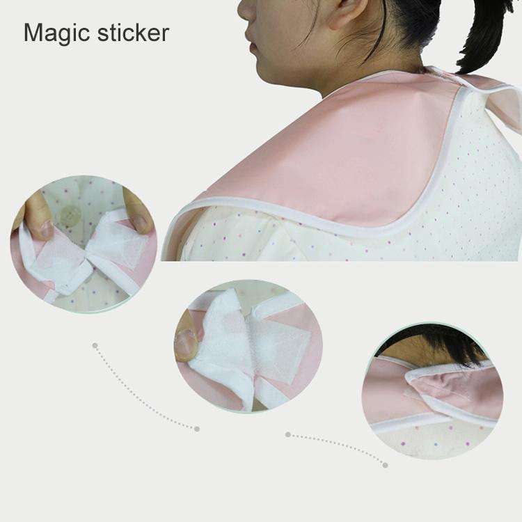 Adult Eat Meal Waterproof Bib, Size:50x80cm(Single Layer Sky Blue)