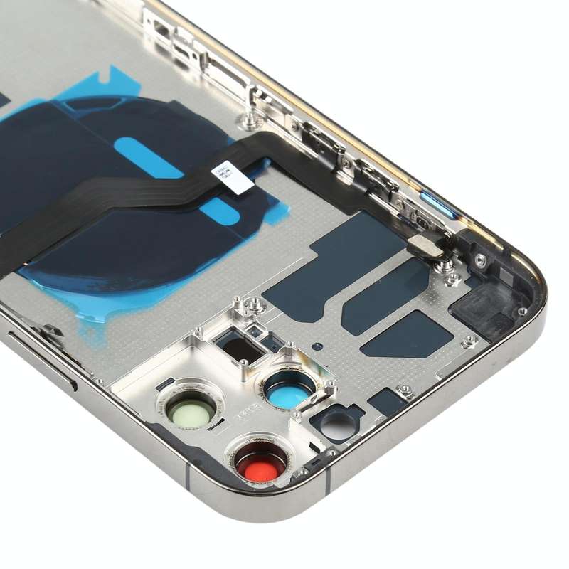 Battery Back Cover (with Side Keys & Card Tray & Power + Volume Flex Cable & Wireless Charging Mo...
