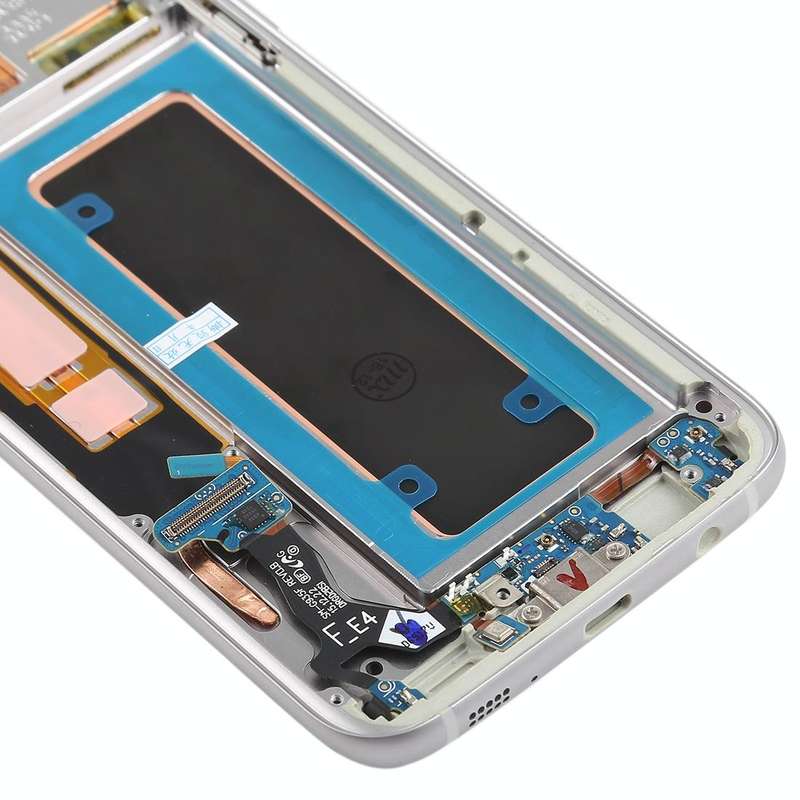 Original Super AMOLED Material LCD Screen and Digitizer Full Assembly(with Frame / Charging Port ...