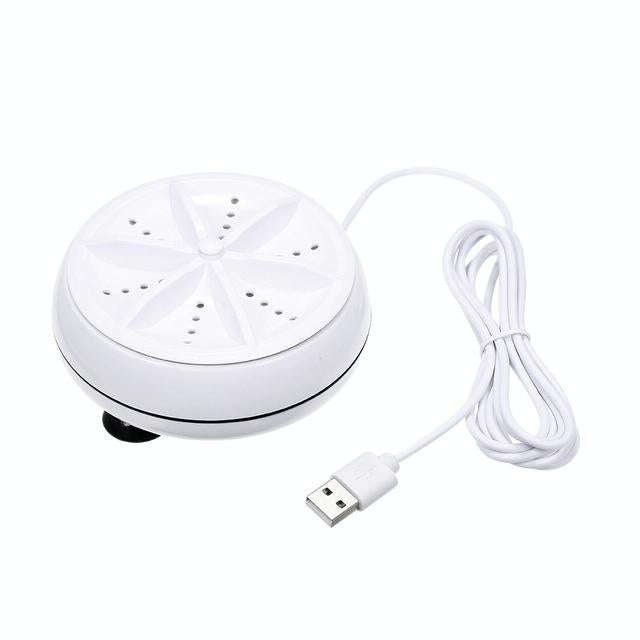 2 in 1 Portable Mini Washing Machine Ultrasonic Turbine Clothes Mini Washer with USB Cable Conven...