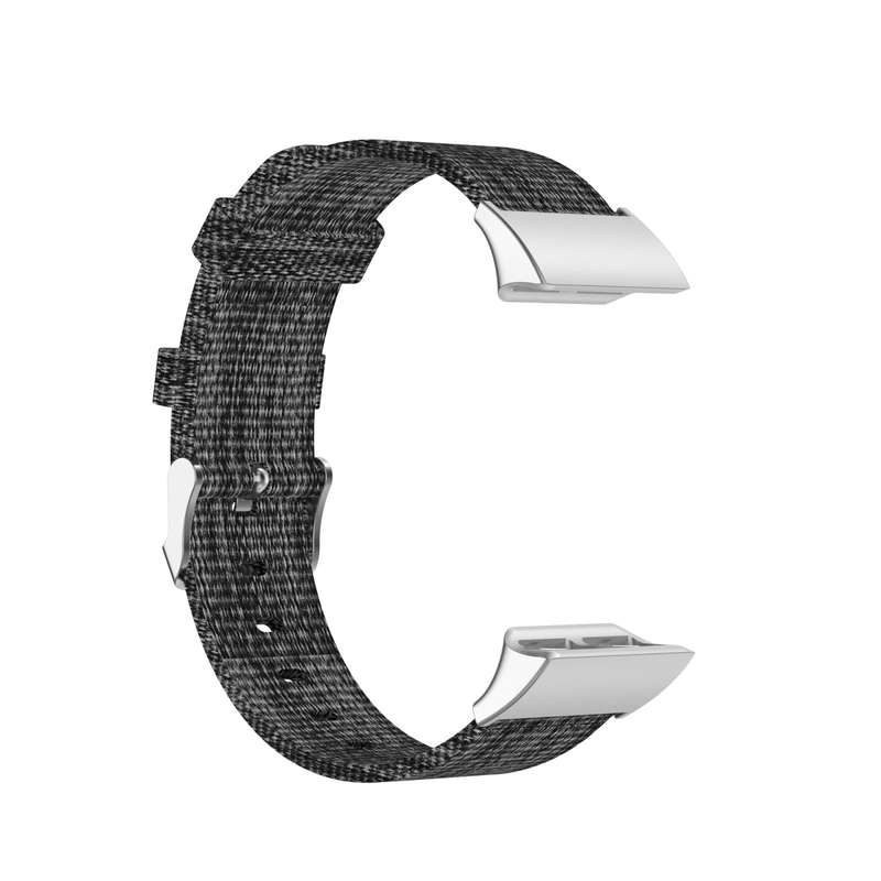 For Garmin Forerunner 35 / 30 Universal Nylon Canvas Watch Band(Grey)