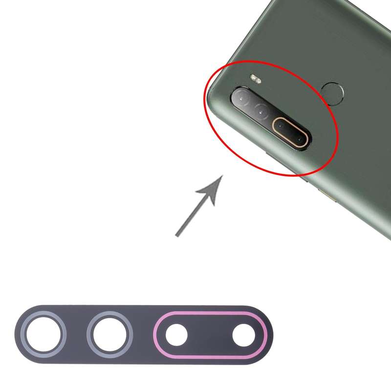 For HTC U20 5G 10pcs OEM Back Camera Lens (Pink)