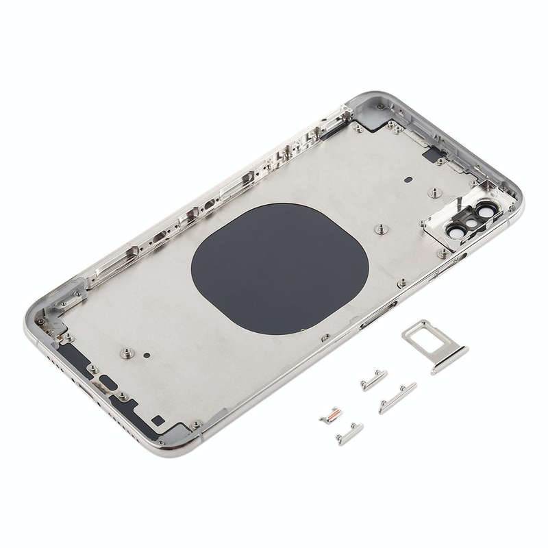 Back Cover with Camera Lens & SIM Card Tray & Side Keys for iPhone XS Max(White)