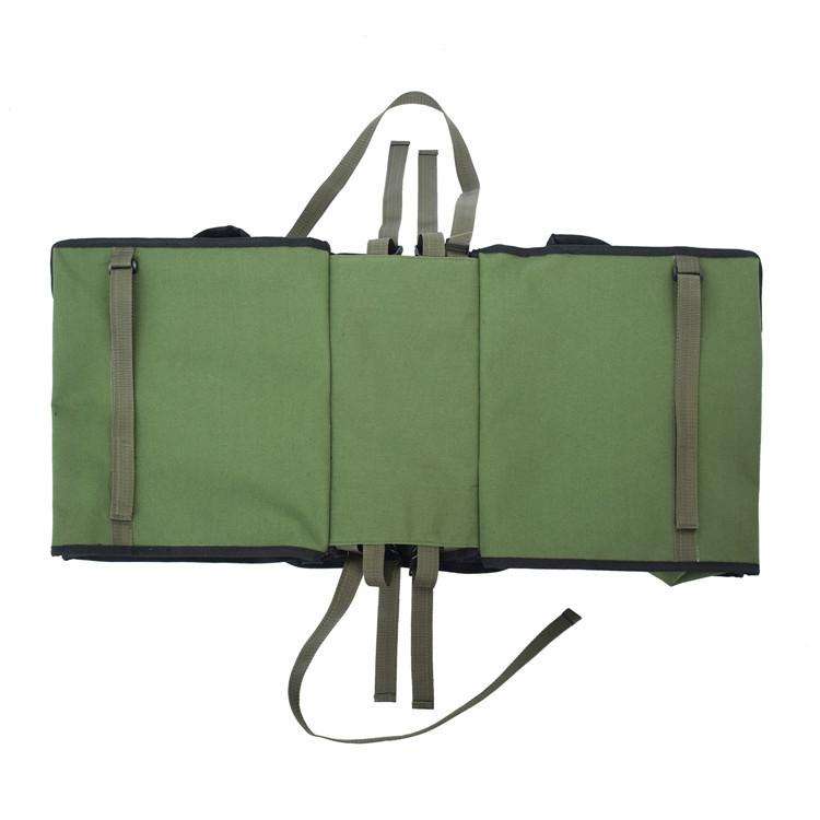 Waterproof Canvas Bicycle Saddle Bag Backpack Motorcycle Bag(Green)