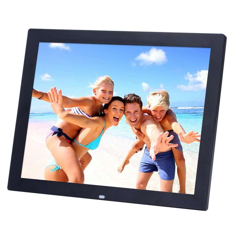 15 inch HD LED Screen Digital Photo Frame with Holder & Remote Control, Allwinner, Alarm Clock / ...
