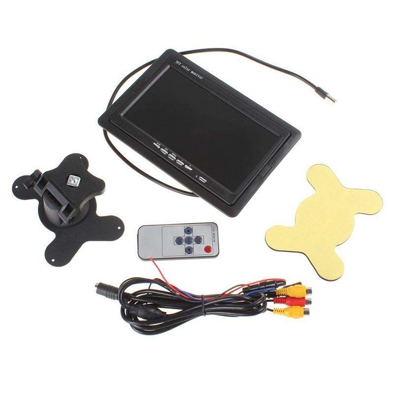 PZ-708 7.0 inch TFT LCD Car Rearview Monitor with Stand and Remote Control