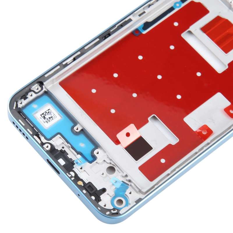 For Honor X8a Front Housing LCD Frame Bezel Plate(Blue)