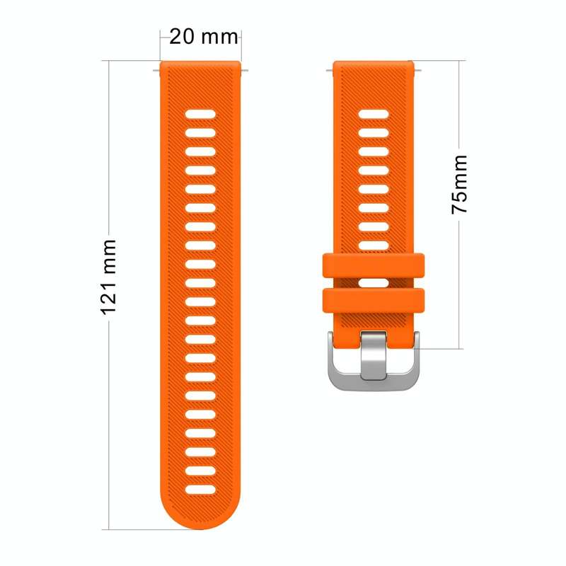 For Garmin Forerunner 55 20mm Silicone Twill Watch Band(Midnight Blue)