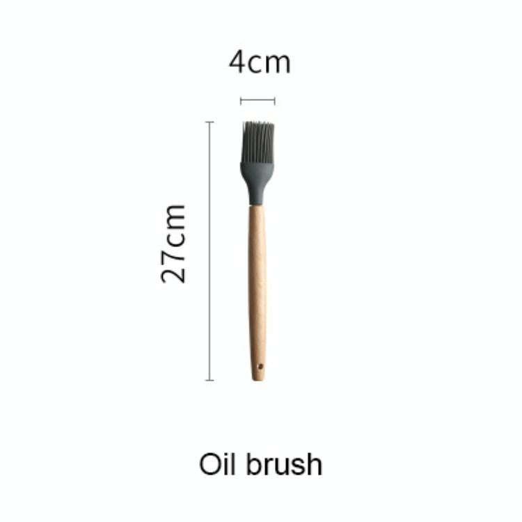 Silicone Wood Handle Spatula Heat-resistant Soup Spoon Non-stick Special Cooking Shovel Kitchen T...