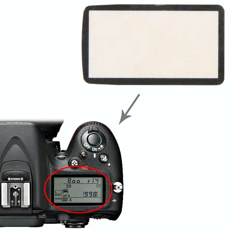 For Nikon D7100 Top Cover Shoulder LCD Outer Lens
