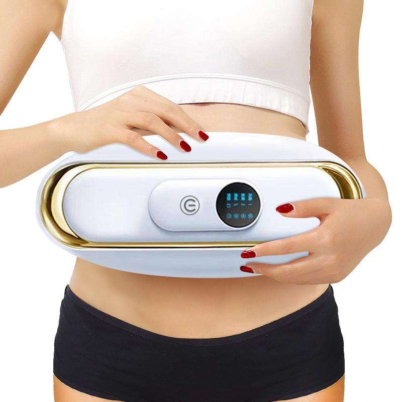 Smart Abdominal Massage Hot Compress Belt Girls Menstrual Period Massager(White)