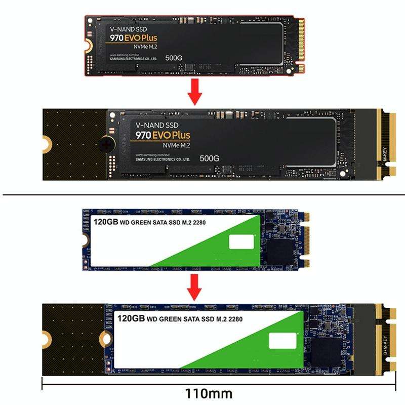 Key-B Riser Card For M.2 NGFF / PCIE / NVME SSD Protection Board Test Board