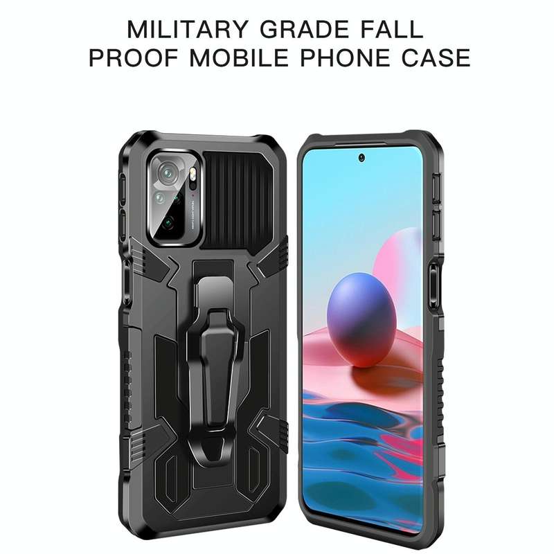 For OPPO A74 4G Armor Warrior Shockproof PC + TPU Protective Case(Gray)
