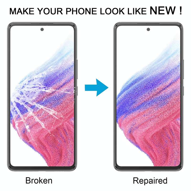 For Samsung Galaxy A53 5G SM-A536B 10pcs Front Screen Outer Glass Lens with OCA Optically Clear A...