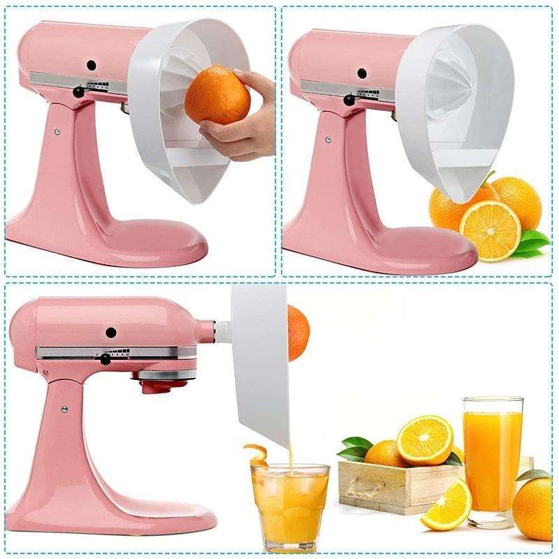 For KitchenAid 4.5QT/5QT KA-007 Orange Squeezer Filter Base + Filter Basket + Juicer Reamer + Shaft