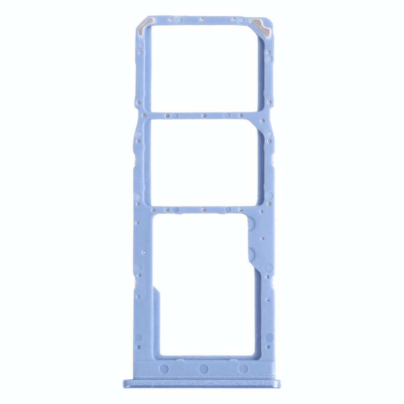 For Samsung Galaxy M12 SM-M127 SIM Card Tray + SIM Card Tray + Micro SD Card Tray (Blue)
