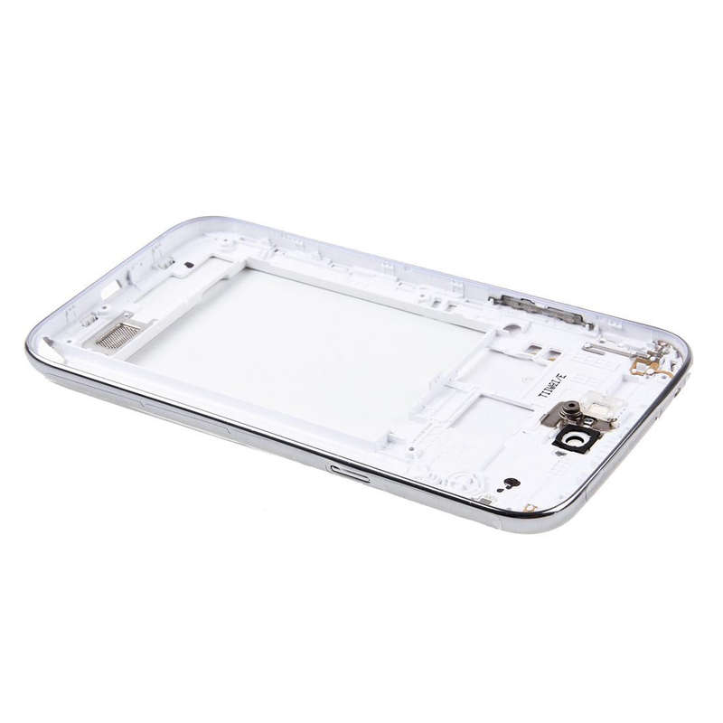 For Galaxy Note II / N7100 Middle Frame Bezel + Battery Back Cover (White)