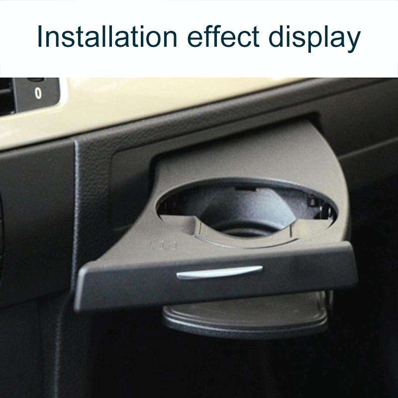 For BMW 3 Series E90 Left Driving Car Dashboard Left Side Water Cup Holder 5141 9173 463(Black)
