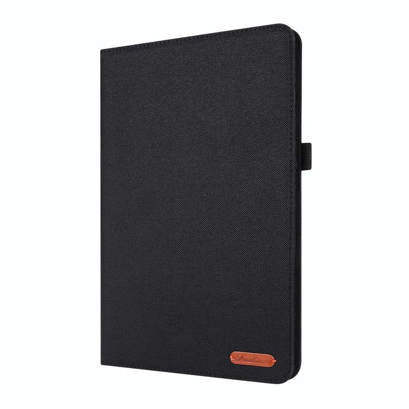 For Samsung Galaxy Tab S8 Ultra Horizontal Flip Fabric Leather Tablet Case with Card Slots & Hold...