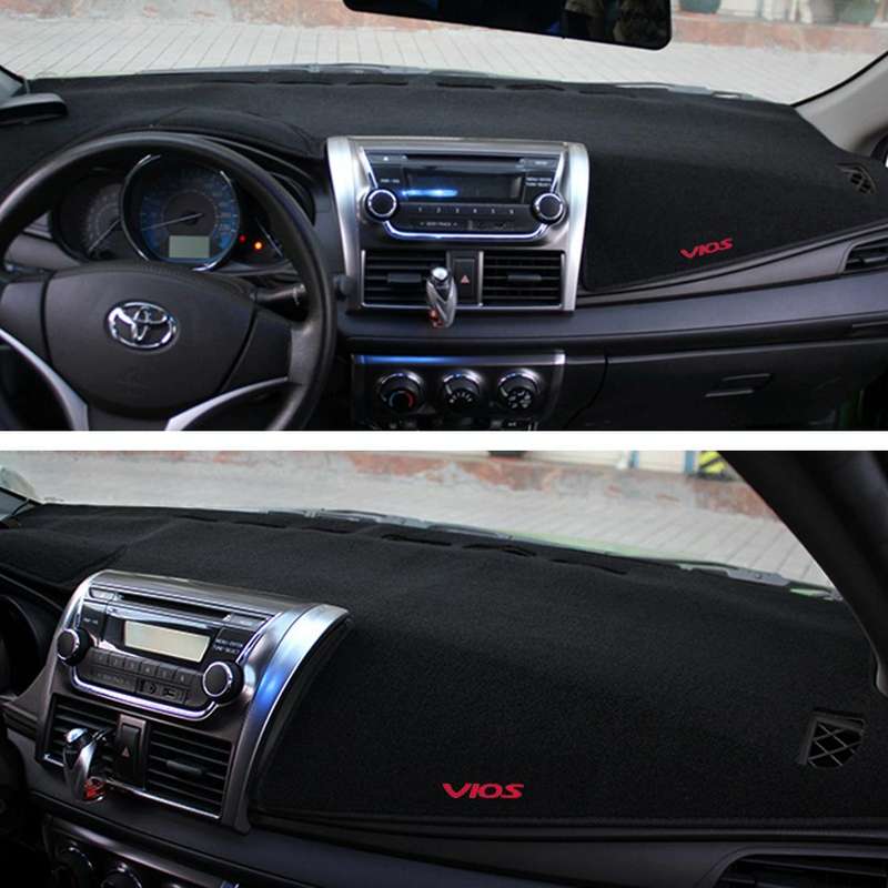 Dark Mat Car Dashboard Cover Car Light Pad Instrument Panel Sunscreen for 2014 Vios (Please note ...