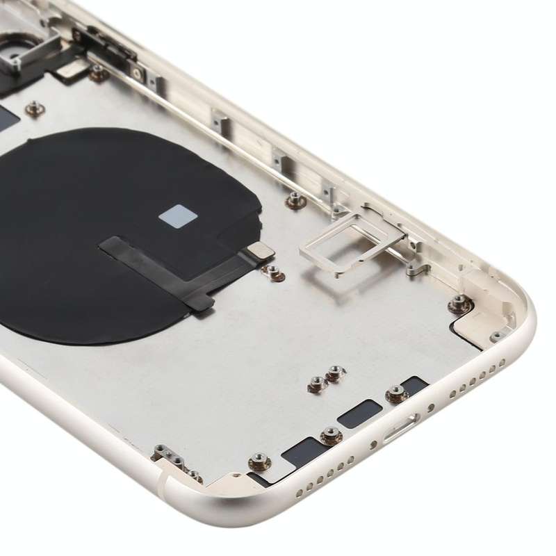 Battery Back Cover (with Side Keys & Card Tray & Power + Volume Flex Cable & Wireless Charging Mo...