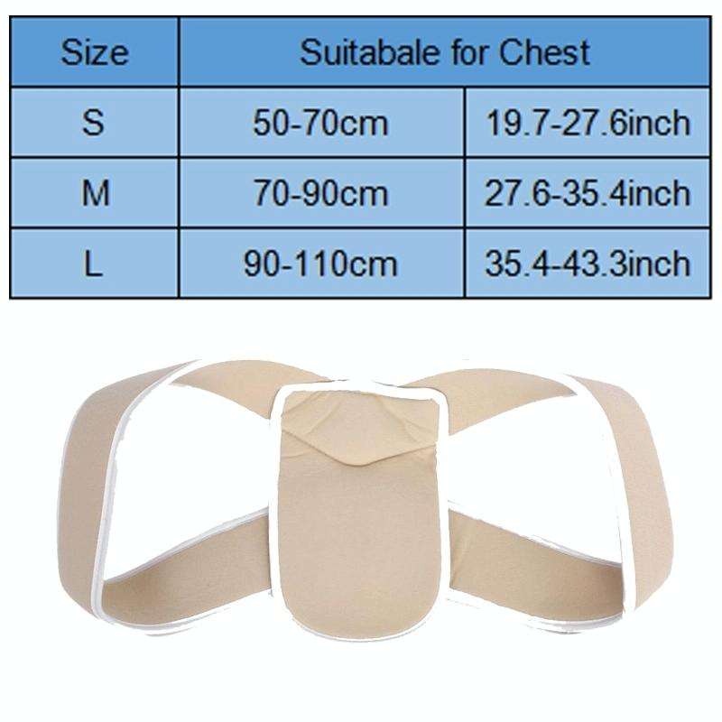 Adjustable Upper Back Shoulder Support Posture Corrector Adult Corset Spine Brace Back Belt, Size...