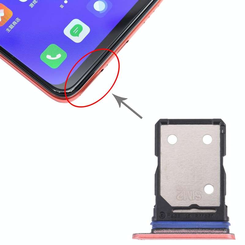 For OPPO Realme V15 5G SIM Card Tray + SIM Card Tray (Gold)
