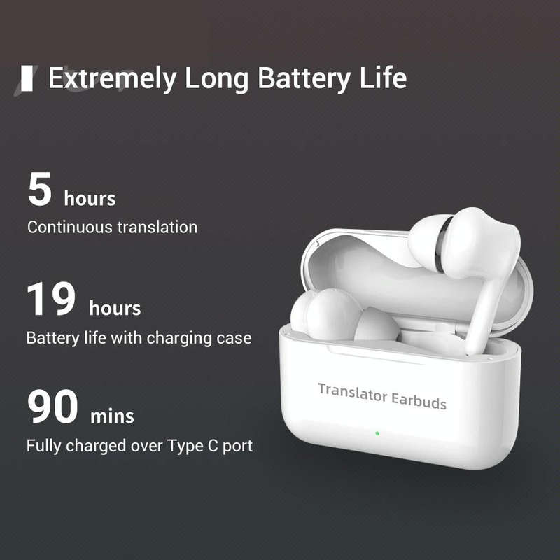 M6 Multi-country Mutual Translation Smart Bluetooth Translation Earphone Supports 127 Languages (...