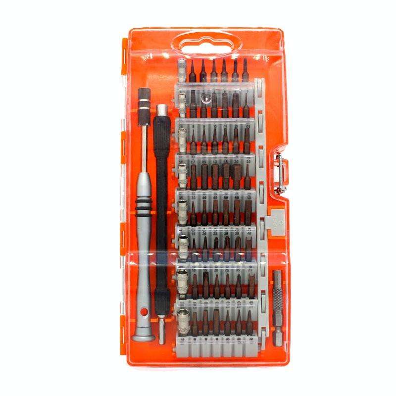 60 in 1 S2 Tool Steel Precision Screwdriver Nutdriver Bit Repair Tools Kit(Orange)
