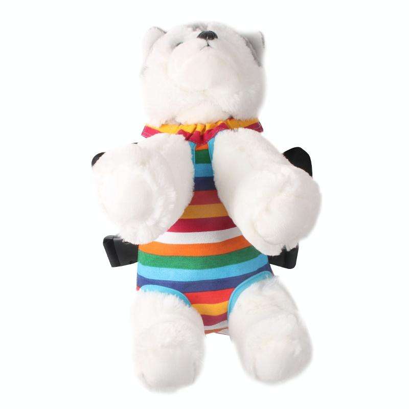 Traveling Portable Pet Chest Backpack Pet Carrier Bag, Size:M(Rainbow striped)