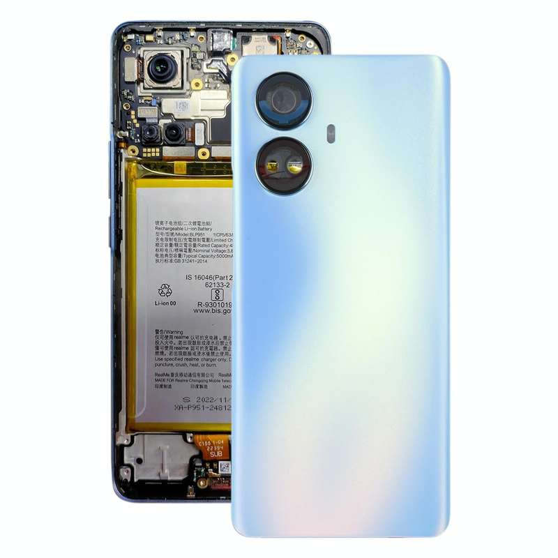 For Realme 10 Pro+ Original Battery Back Cover(Blue)