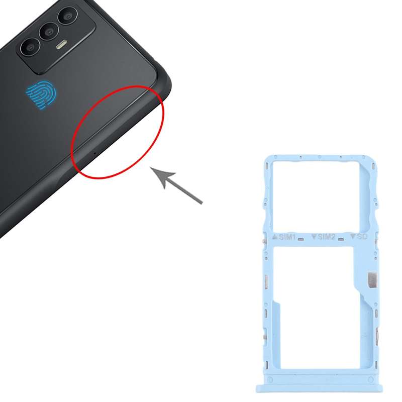 For TCL 305 Original SIM + SIM/Micro SD Card Tray (Blue)