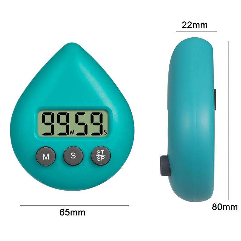 Water Drop Electronic Timer Student Learning Reminder(Black)