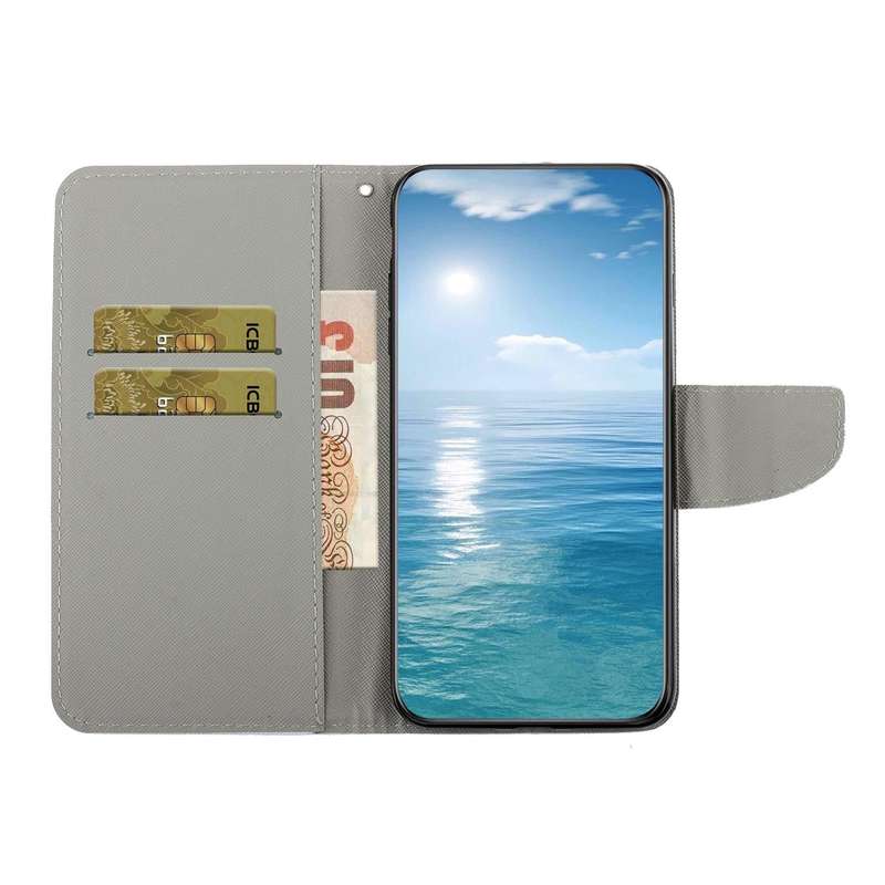 For vivo Y16 Colored Drawing Pattern Leather Phone Case(Diamond Kaleidoscope)