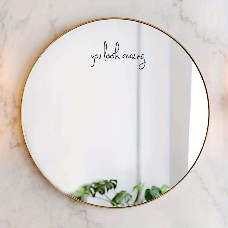 You look amazing 2pcs /Set Waterproof and Oilproof Vinyl Stickers Mirror Decorative Stickers