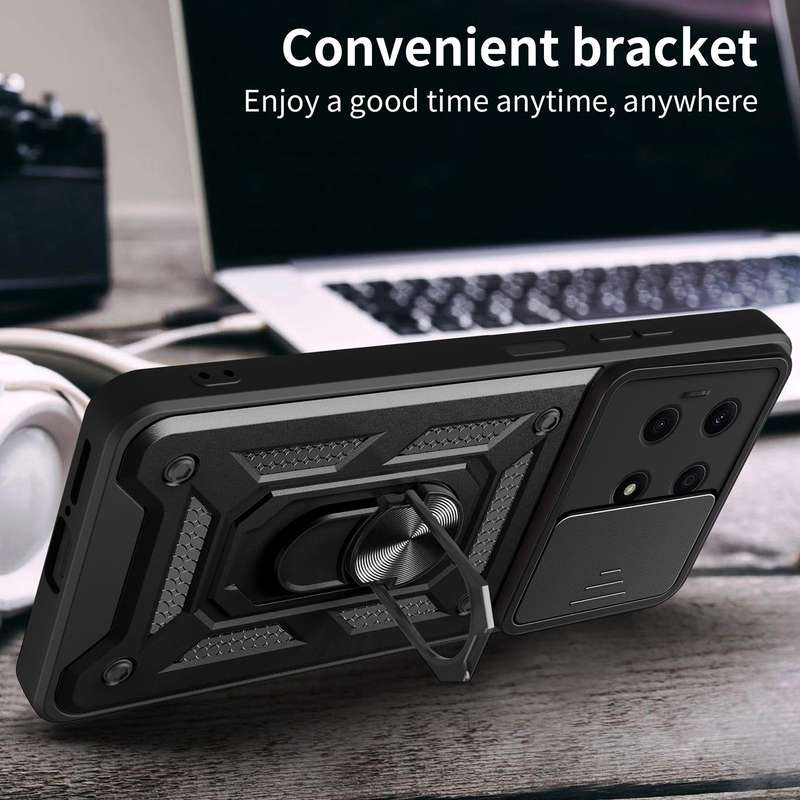 For Honor X8a 4G Sliding Camera Cover Design TPU + PC Phone Case(Silver)