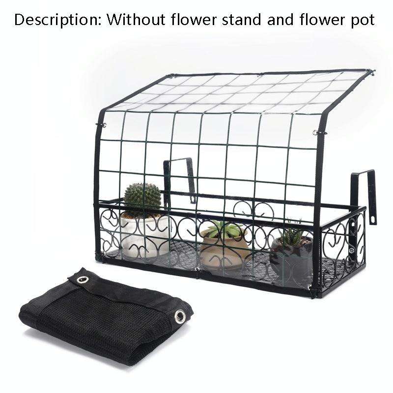 Flower Frame Sunshade Net Balcony Flower Sunscreen Rain Frame Cover Canopy, Specification: 48x24x...