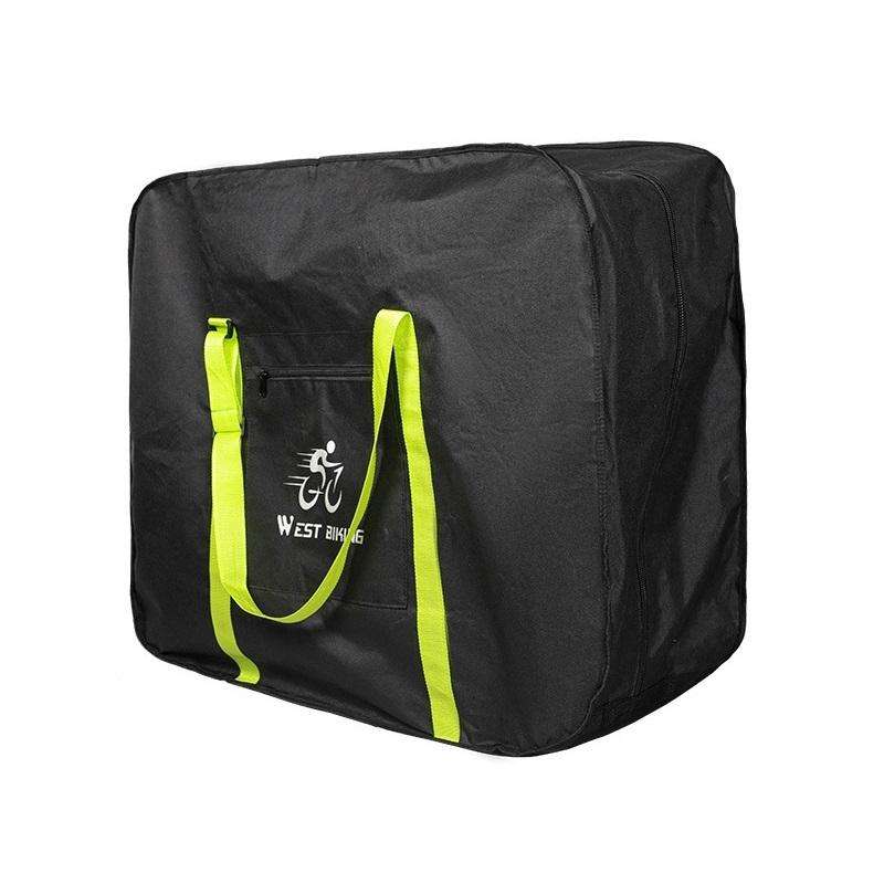WEST BIKING Folding Bicycle Bag Bicycle Storage Bag Small Green