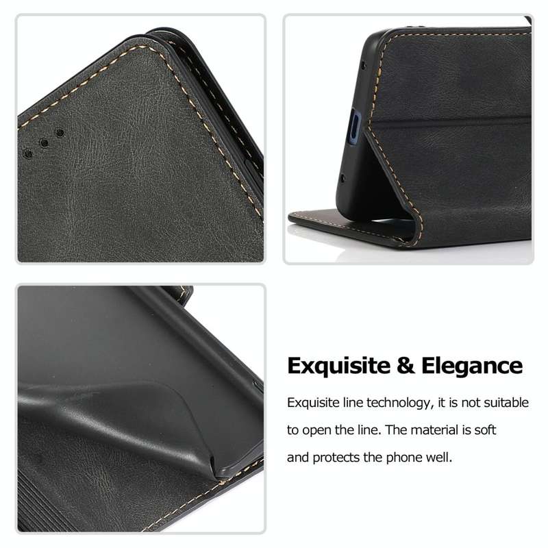 For Huawei Mate 20 Pro Retro Magnetic Closing Clasp Horizontal Flip Leather Case with Holder & Ca...