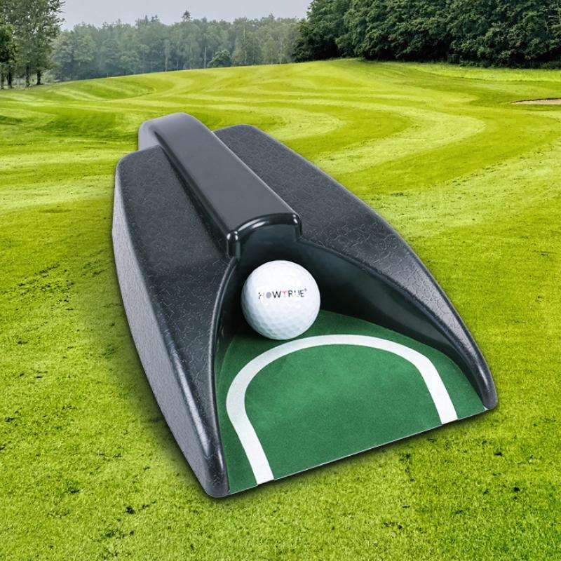 HOWTRUE Golf Automatic Ball Returner Putter Practice Device(Color Box Package)