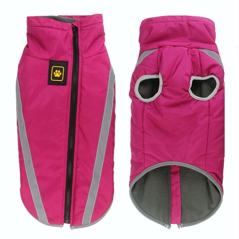 BL-677 Autumn And Winter Pet Dog Clothes, Size: XXXXL(Rose Red)