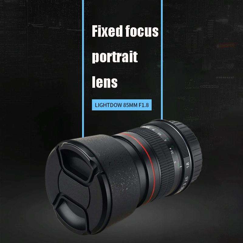 Lightdow 85mm F1.8 Fixed Focus Portrait Macro Manual Focus Camera Lens for Sony Cameras