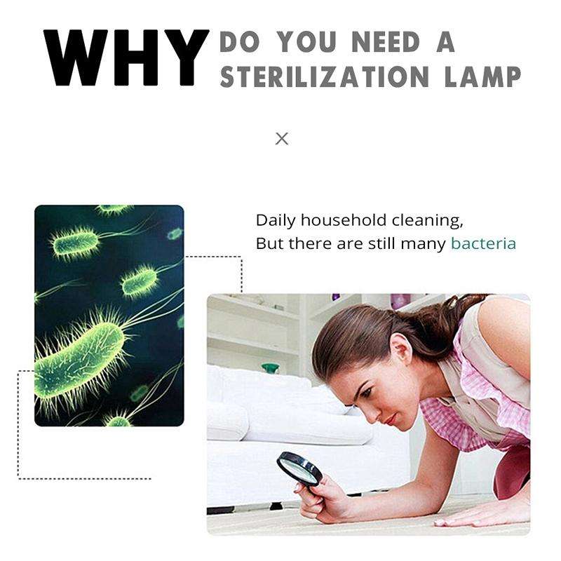 UVC Ozone Sterilizer Germicidal Disinfection Lamp, Specification:E27 110V 72 LEDs Lamp Cup Style