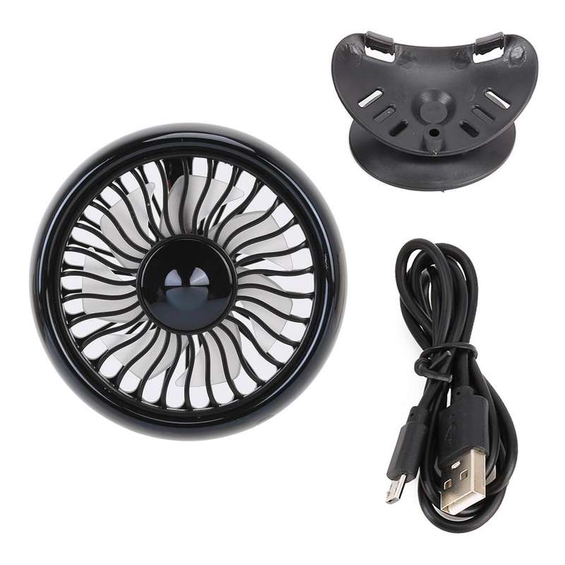 Portable Car Electric Cooling Fan with Base(Black)