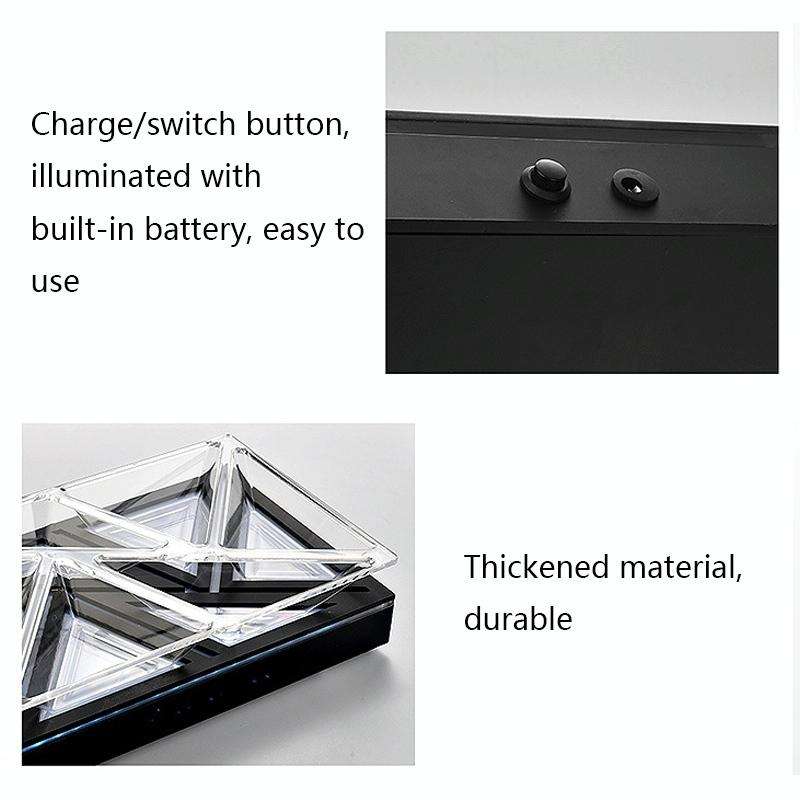 6 In 1 Multifunctional Compartmental Fruit Tray, Style: Transparent