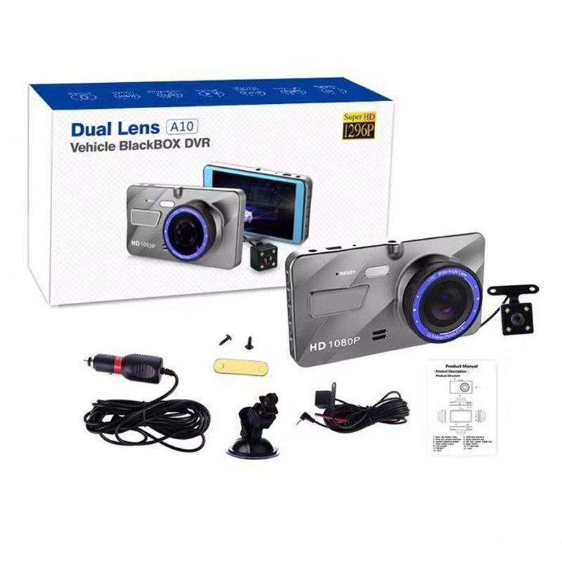X96 4 inch 2.5D Full HD 1080P Multi-functional Smart Car Dual Lens Video Record Camera Support TF...