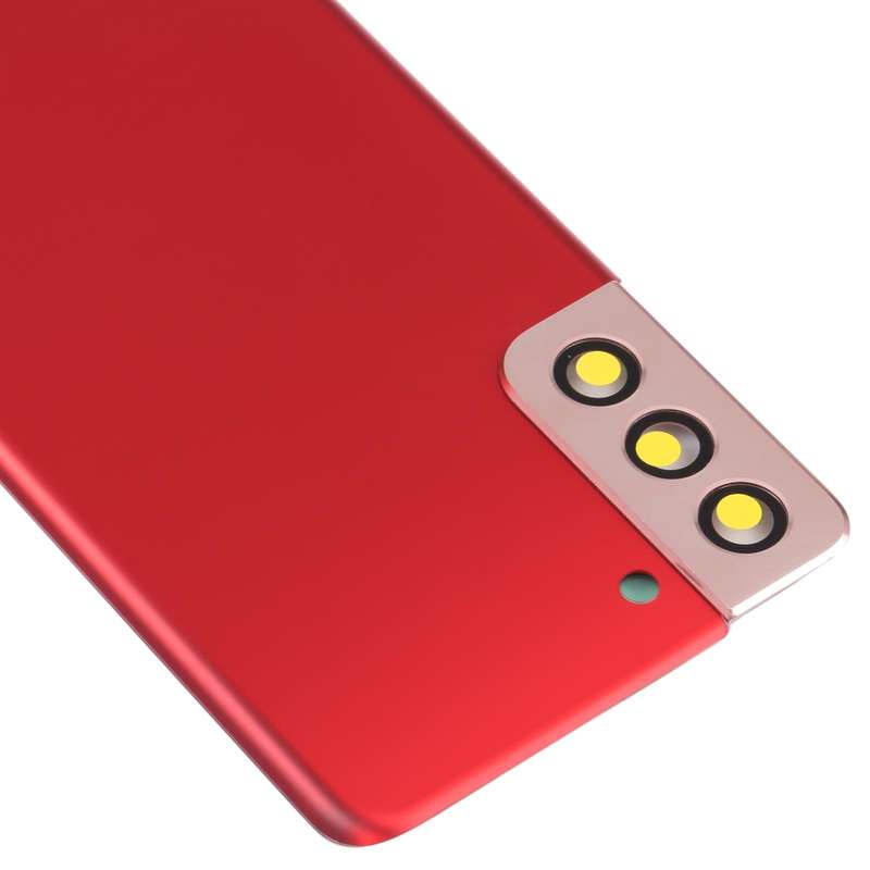For Samsung Galaxy S21+ 5G Battery Back Cover with Camera Lens Cover (Red)