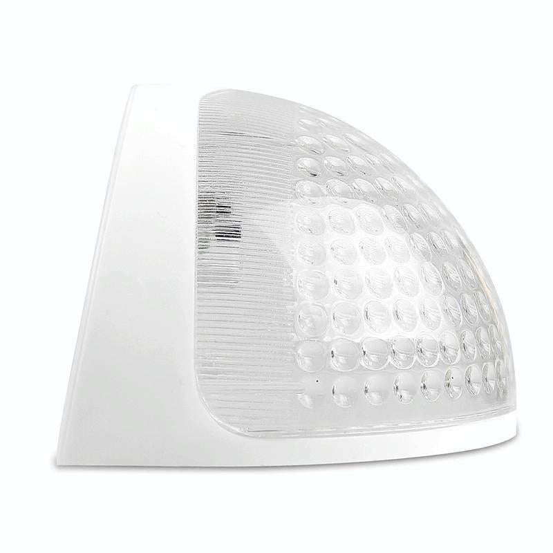 Semi-circular IP55 Waterproof Solar Light Control Fence Light Garden Lamp(White Light)