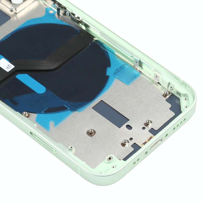 Battery Back Cover (with Side Keys & Card Tray & Power + Volume Flex Cable & Wireless Charging Mo...